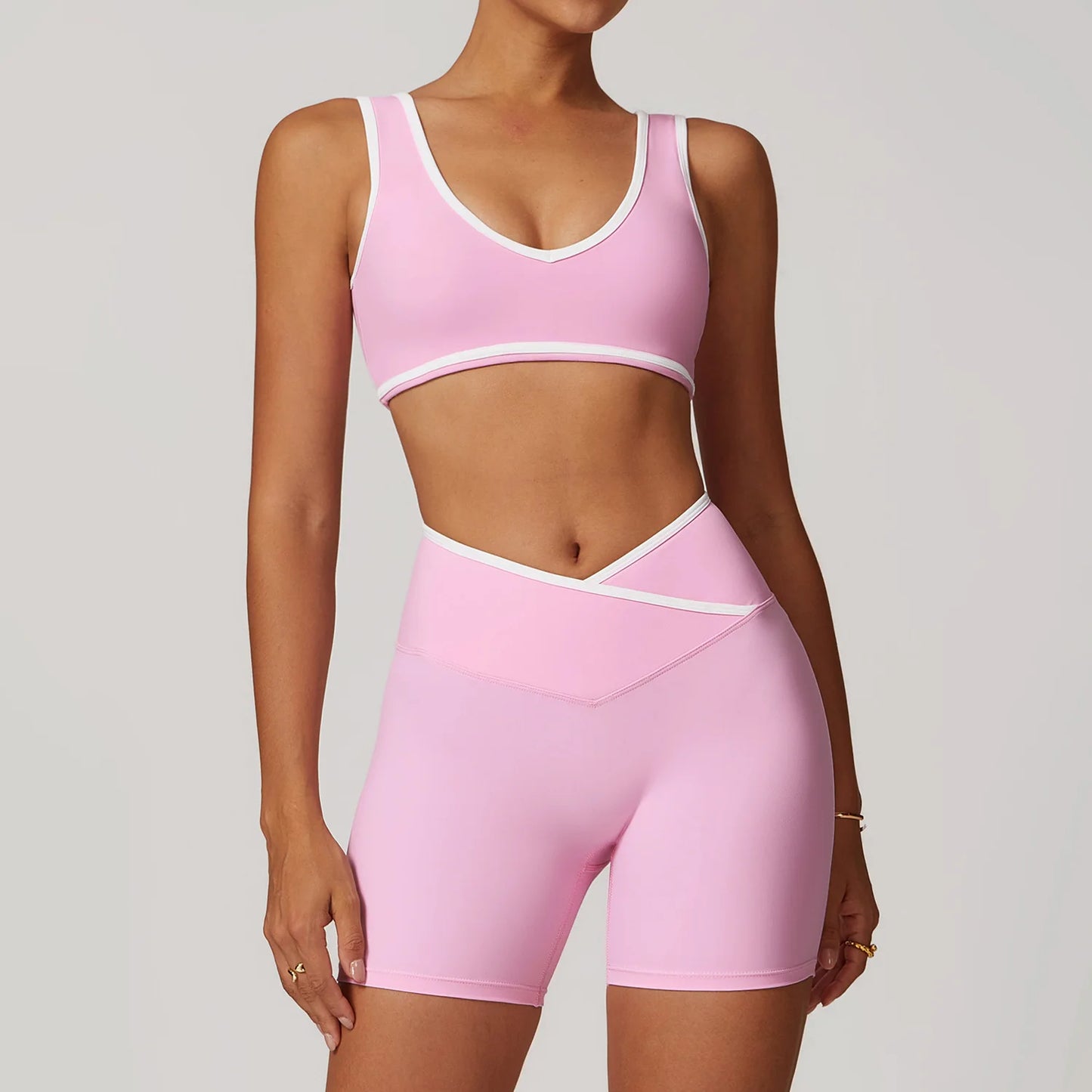 2 Pieces Yoga Set Workout Outfits Fitness Sportswear Gym Tracksuit High Waist Leggings Sports Bra Athletic Wear Women Clothes