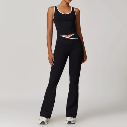2 Pieces Yoga Set Workout Outfits Fitness Sportswear Gym Tracksuit High Waist Leggings Sports Bra Athletic Wear Women Clothes