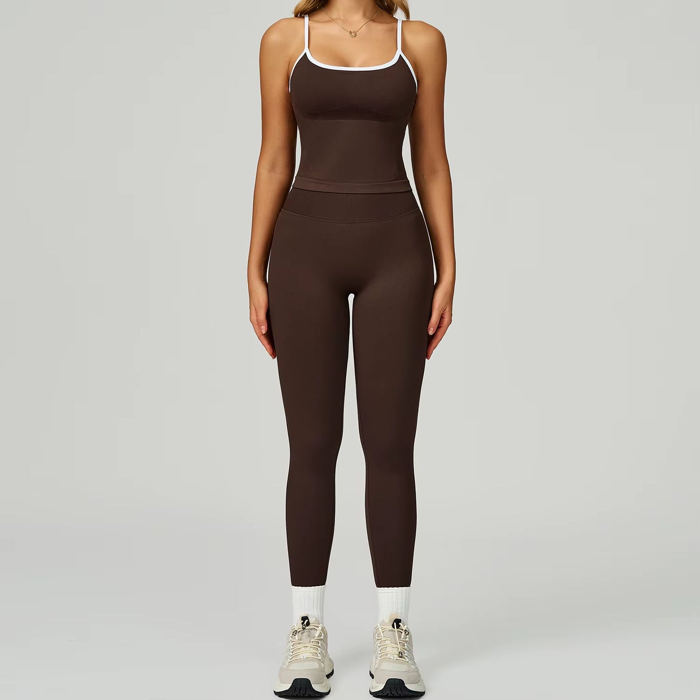 Seamless 2PCS Yoga Sets Women Gym Fitness Suits Workout Tracksuits Sportswear Female Sexy Long Sleeve Crop Top Sports Suit